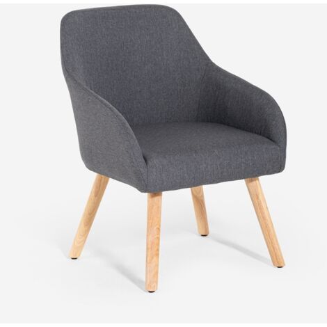 Silla estilo nórdico para cocina y comedor gris Yamori (1/5)