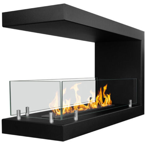 Camino de bioetanol trifacial empotrado Maratea 90 – 90x30x50 cm