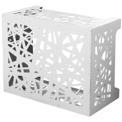 Cubierta para aire acondicionado Cubierta para aire acondicionado Artist M Blanco en aluminio L86 x P44 x H68 cm