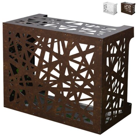Cubierta para aire acondicionado Cubierta para aire acondicionado Artist Bronce Marrón Corten en aluminio L86 x P44 x H68 cm (1/5)