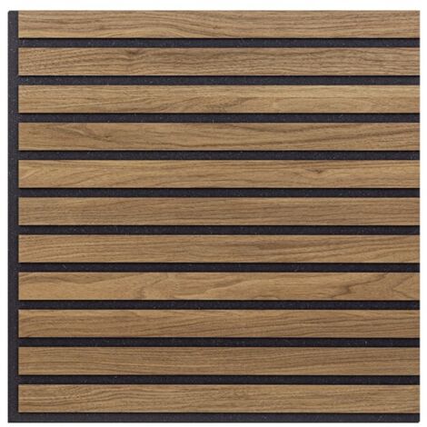 10 x panel acústico decorativo 58x58cm madera nogal Deco BN (1/4)