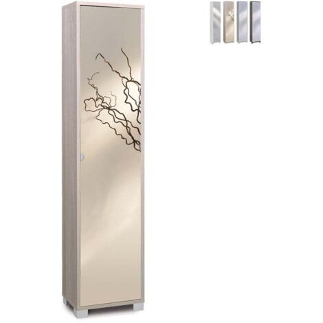 Columna 1 Puerta Espejo 43L x 29P x h190 – Acabado Olmo Claro – Sarmog