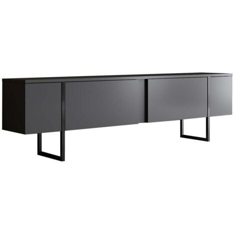 Mueble TV 2 puertas abatibles L180 cm - LUXE