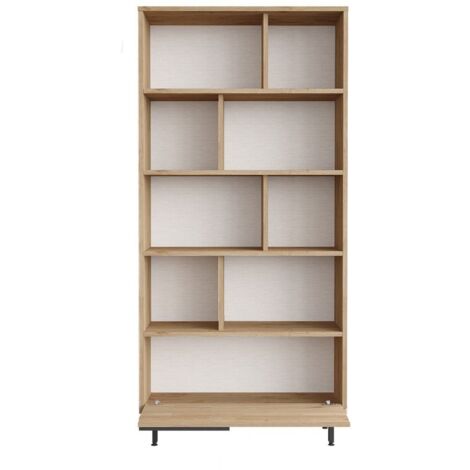 Biblioteca con 1 almacenamiento cerrado decorado en madera de nogal L83,9 cm (1/5)