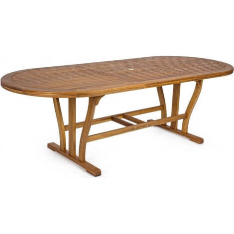 Mesa extensible Noemi de madera ovalada de melamina 180/240x100 cms (1/5)