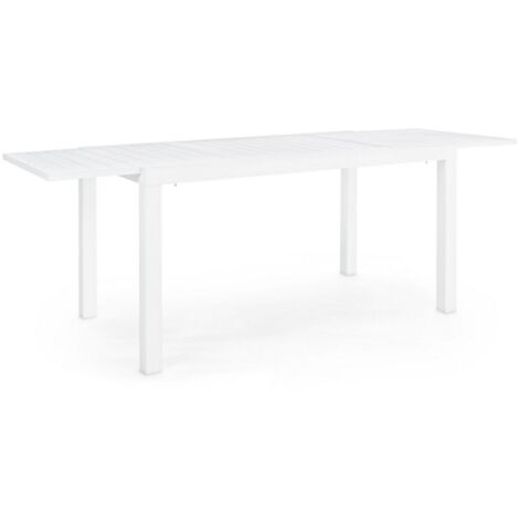 Mesa extensible de aluminio 77x140-210 Hilde YES - Blanco (1/5)