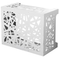 Cubierta para aire acondicionado Cubierta para aire acondicionado Artist M Blanco en aluminio L86 x P44 x H68 cm