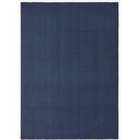 Alfombra antideslizante lavable color sólido Elegance BLU101