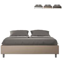 Sommier cama doble contenedor 160x190 Azelia M Color: Beige - Versión: Modelo estándar