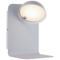 Fan Europe LuceAmbienteDesign - Lámpara de lectura de pared LED giratoria integrada con USB, blanco, 4000K