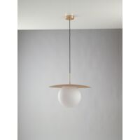 Fan Europe LuceAmbienteDesign - Lámpara colgante de techo Globe, oro satinado, E27