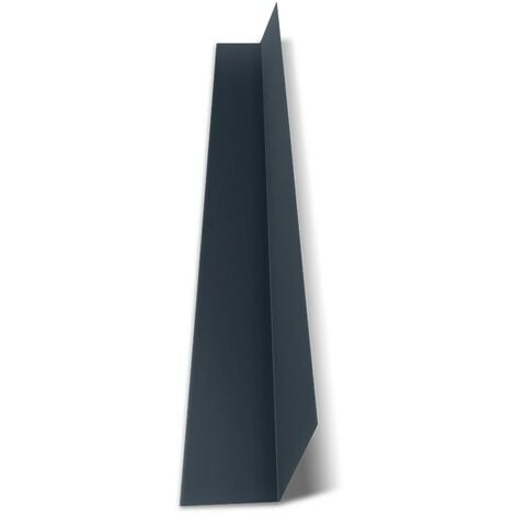 Faîtière Plate Contre Mur Acier Laqué  Coloris: Gris Anthracite  RAL 7016 - Dimension: 1000 mm Longueur