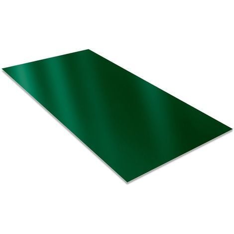 Tôle Plane 2000x1000 mm Acier 0.50 mm Laqué  Coloris: Vert  RAL 6005