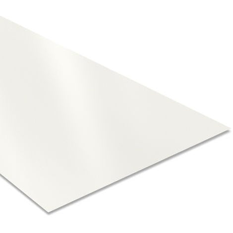 Tôle Plane 2000x1220 mm Acier 0.63 mm Laqué  Coloris: Blanc  RAL 9010