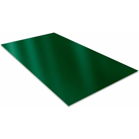 Tôle Plane 2000x1220 mm Acier 0.63 mm Laqué  Coloris: Vert  RAL 6005
