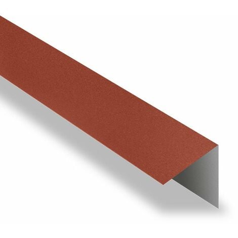 Faîtière Simple à Rabat pour tôle tuile BACACIER Tuile R®  Coloris: Brun mat - Dimension: 2100 mm Longueur