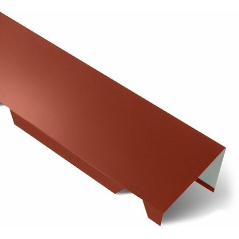Faîtière Simple Crantée 2100 mm AXEL®  Coloris: Rouge Tuile  RAL 8012