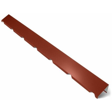 Faîtière Simple Crantée 2100 mm AXEL®  Coloris: Rouge Tuile  RAL 8012