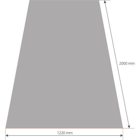 Tôle Plane 2000x1220 mm Acier 0.63 mm Laqué  Coloris: Noir foncé  RAL 9005