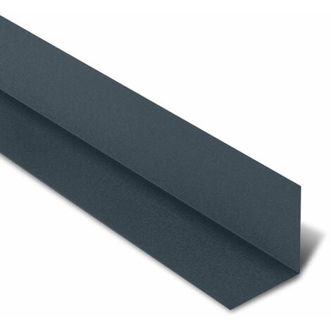 Rive Contre Mur pour tôle tuile BACACIER Tuile R®  Coloris: Anthracite mat - Dimension: 2100 mm Longueur