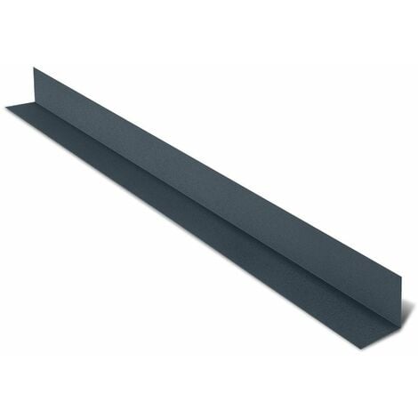 Rive Contre Mur pour tôle tuile BACACIER Tuile R®  Coloris: Anthracite mat - Dimension: 2100 mm Longueur