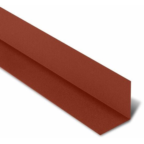 Rive Contre Mur pour tôle tuile BACACIER Tuile R®  Coloris: Brun mat - Dimension: 2100 mm Longueur