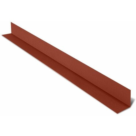 Rive Contre Mur pour tôle tuile BACACIER Tuile R®  Coloris: Brun mat - Dimension: 2100 mm Longueur