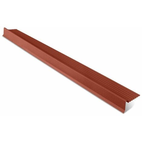 Rive ajustable pour tôle tuile BACACIER Tuile R®  Coloris: Brun mat - Dimension: 2100 mm Longueur