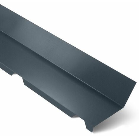 Faîtière Crantée Contre Mur 2100 mm ELDA®  Coloris: Gris Anthracite  RAL 7016