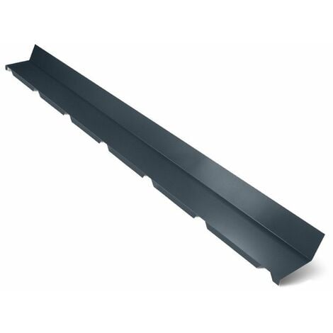 Faîtière Crantée Contre Mur 2100 mm ELDA®  Coloris: Gris Anthracite  RAL 7016