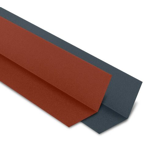 Yousteel – Faîtière plate contre mur en acier 0.50 mm – Finition mat texturé 35 µm – Longueur 1000 mm – Compatible TUILE R