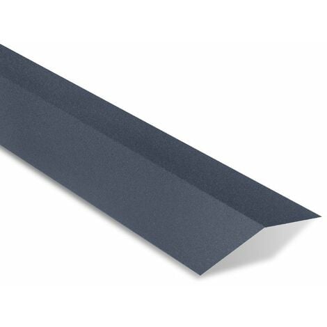 Faîtière double pour tôle tuile BACACIER Tuile R®  Coloris: Anthracite mat - Dimension: 2100 mm Longueur