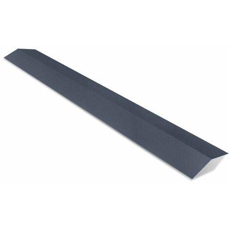 Faîtière double pour tôle tuile BACACIER Tuile R®  Coloris: Anthracite mat - Dimension: 2100 mm Longueur