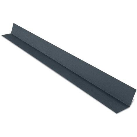 Faîtière Plate Contre Mur pour tôle tuile BACACIER Tuile R®  Coloris: Anthracite mat - Dimension: 2100 mm Longueur