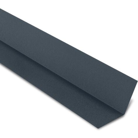 Faîtière Plate Contre Mur pour tôle tuile BACACIER Tuile R®  Coloris: Anthracite mat - Dimension: 2100 mm Longueur
