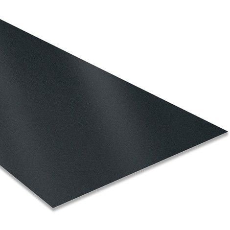 Tôle Plane 2000x1000 mm Acier 0.50 mm Mat Texturé  Coloris: Anthracite mat