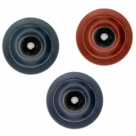 Faynot – Lot de 50 rondelles à bossage étanches en acier laqué – Dimensions 33mm – Pour fixation accessoires – Coloris gris anthracite RAL 7016
