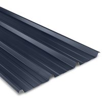 Tôle bac acier 0.63 mm couverture métallique 2100x1000 mm AXEL® | Bleu Ardoise | RAL 5008