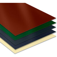 Yousteel – Tôle plane laquée 2000x1000 mm – Acier 0.50 mm – Revêtement polyester 25 µm – Pour bâtiment industriel et agricole