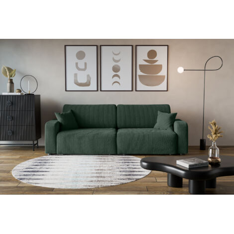 Divano Piano avec deux coffres de rangement pour literie, pour le salon, grand choix directement du fabricant vert bouteille - VINOTTI (1/5)