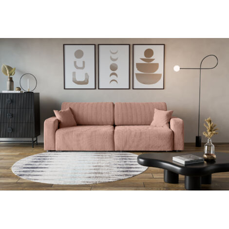 Divano Piano avec deux coffres de rangement pour literie, pour le salon, grand choix directement du fabricant rose poudré - VINOTTI (1/5)