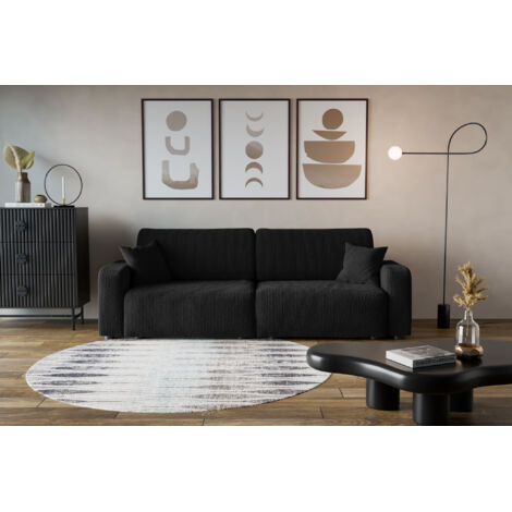 Divano Piano avec deux coffres de rangement pour literie, pour le salon, grand choix directement du fabricant noir - VINOTTI (1/5)