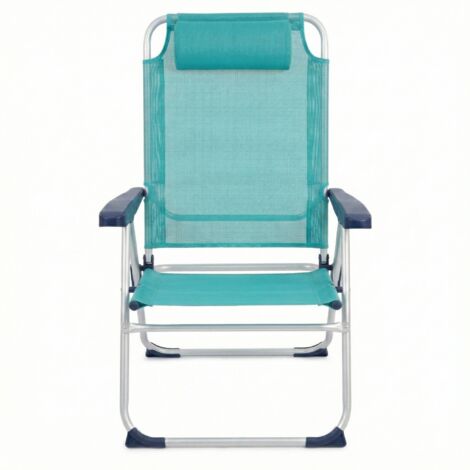 Pack 2 Sillas Playa Reclinables Plegables Reposacabeza