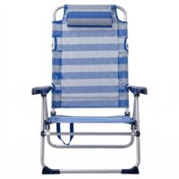 Pack 2 Sillas Playa Reclinables Plegables Reposacabeza