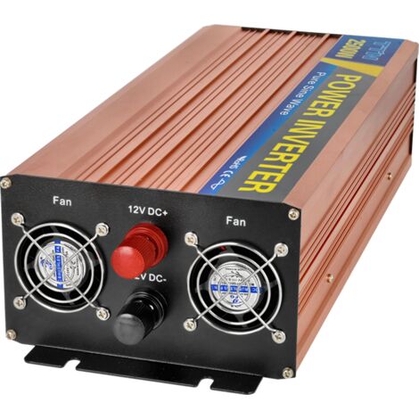Inversor 12VDC 220v Onda Pura 2500W con pantalla LED 50HZ 10A