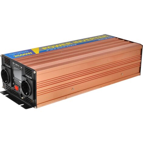 Inversor 12VDC 220v Onda Pura 2500W con pantalla LED 50HZ 10A