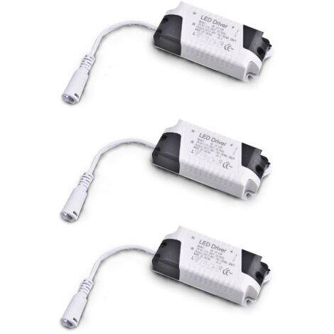 Jandei - Pack x3 Driver Downlight LED 18W 24W DC Entrada multivoltaje de 170 a 265V Ac 50/60Hz con entrada 72-86 Vdc 240 a 260 mA