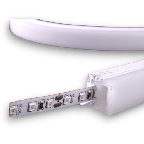 Jandei - Perfil flexible de silicona de superficie para tira led. 16mmx16mm. PCB 10mm. 100 metros IP67