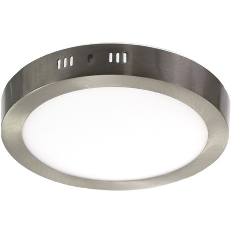 Jandei - Downlight led 12W 4200K redondo superficie plateado Downlight y Plafones LED