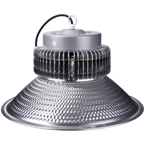 Jandei - Pack 4 Campana LED suspendida 200W 21000 lúmenes (=600W) luz blanca 6000K Interior IP20 para taller, almacén